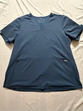 FIGS Women’s Scrub Top XXL Steel Blue